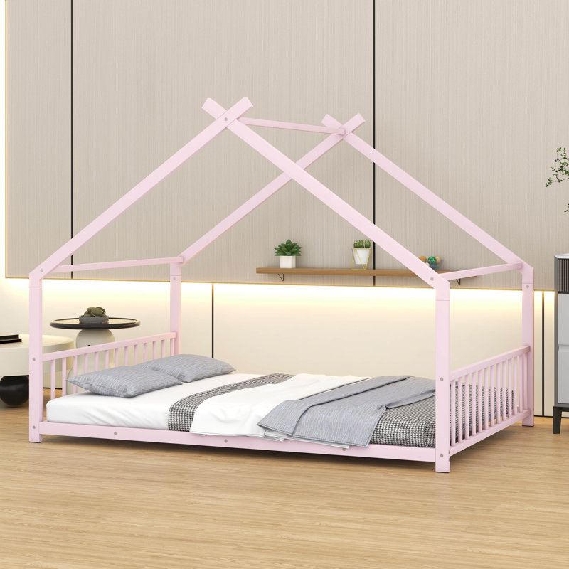 Lit en métal, Lit double, Rose