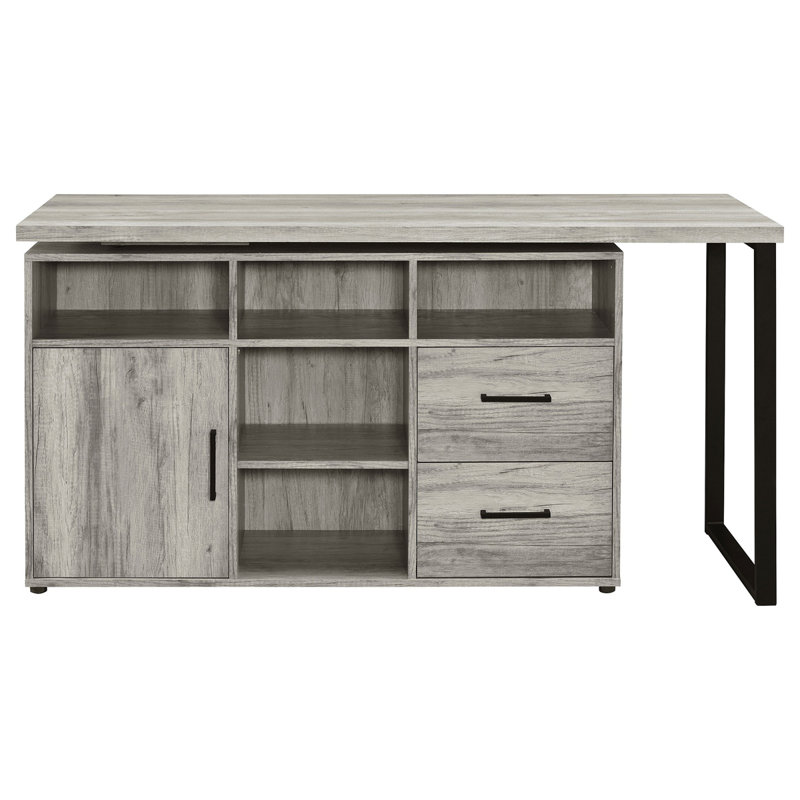 Bureau en L avec rangement Corrado Driftwood
