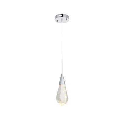 Forrester 5 inch Crystal Pendant in Chrome