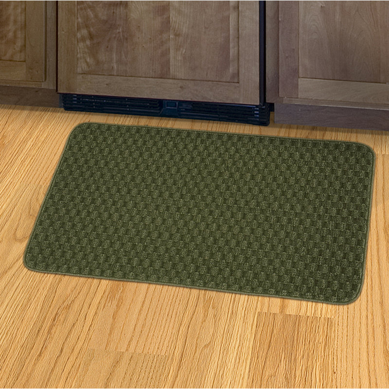 Lomax Non-Skid Kitchen Mat, Sage, 24" W x 40" L