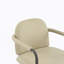 Chaise de salle à manger avec cadre en fer, ensemble de 2 - espresso et kaki-1664925865