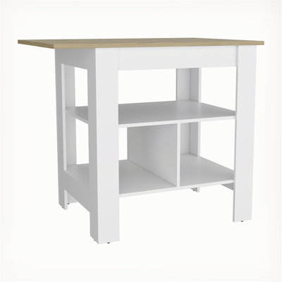 Versatile Pompeya Kitchen Island with Abundant Storage and Functionality