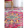 Juliemarie Vintage Bohemian Power Loom Performance Pink Rug