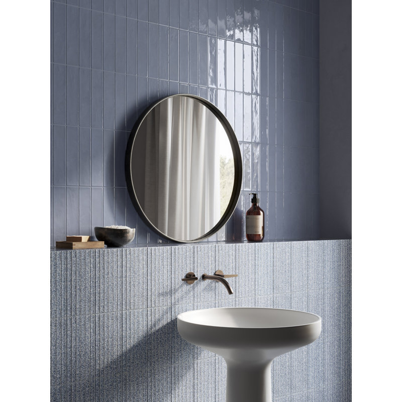 Carrelage mural en porcelaine Oita Hashi 5 x 10, Bleu ciel