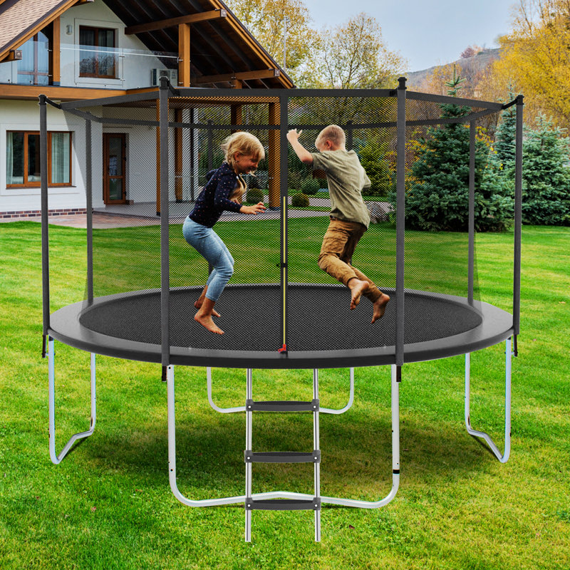 Trampoline de cour de création 14,1 x 14,1