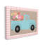 «Pastel Blue Farm Truck Spring Florals» - impression-66797447-66797448