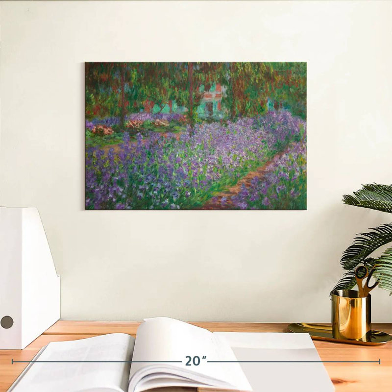 Senne, jardin de l'artiste à Giverny, 1900, H 8 po x l 12 po