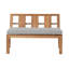 Ilarie Outdoor Teak Bench-744350450
