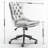 Office Chair,Velvet Upholstered Tufted Button Home Office Chair Adjustable Desk Chair Swivel Office Chair-1365063432