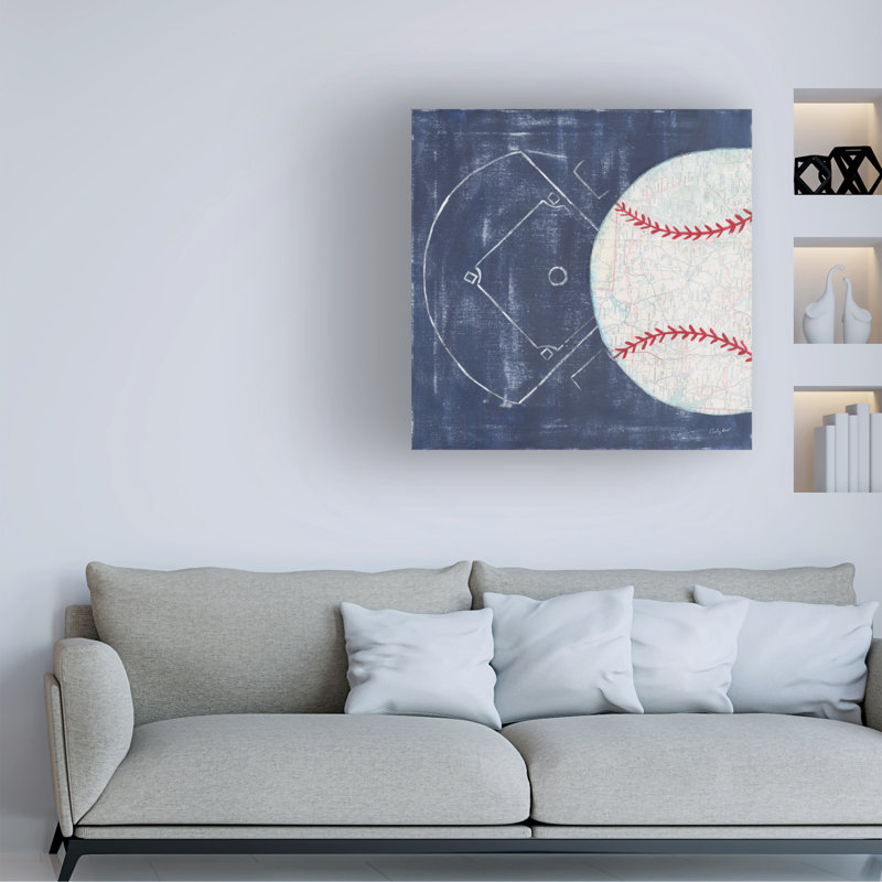 Art sur toile Courtney Prahl «On the Field III», H 14 po x l 14 po x P 2 po