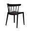 Chaise de patio empilable, ensemble de salle à manger à dossier bas et à lattes-1386957646