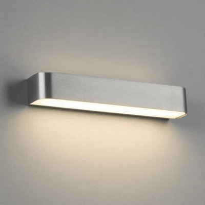 UltraBeam Brushed Aluminium Up and Down Indoor LED Wall Light 12 Watt LED 1200 Lumens Width 450mm