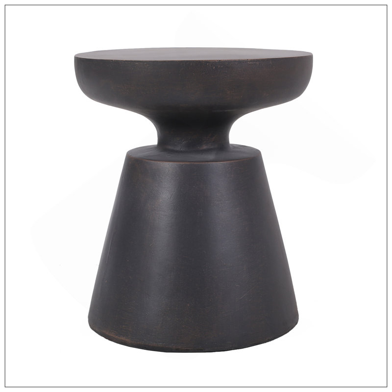 Table d'appoint d'extérieur en béton léger