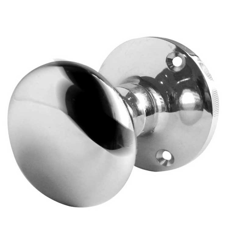 Mize Passage Knobset, Polished Chrome