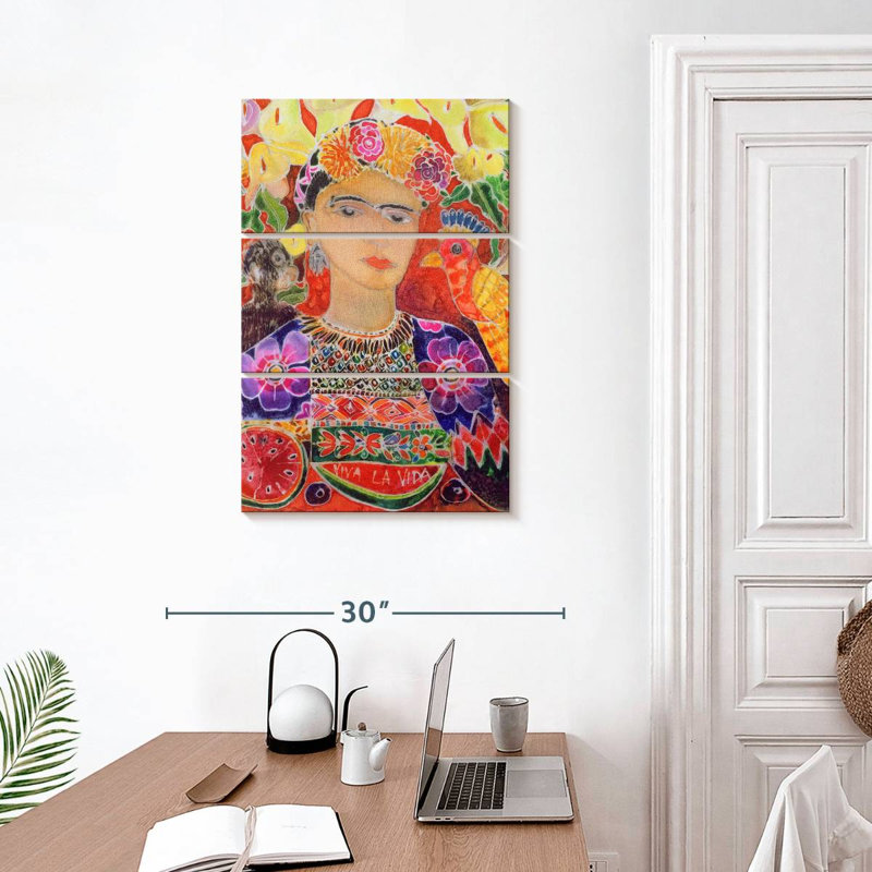 Respect to Frida Kahlo 2002, H 32 po x l 20 po