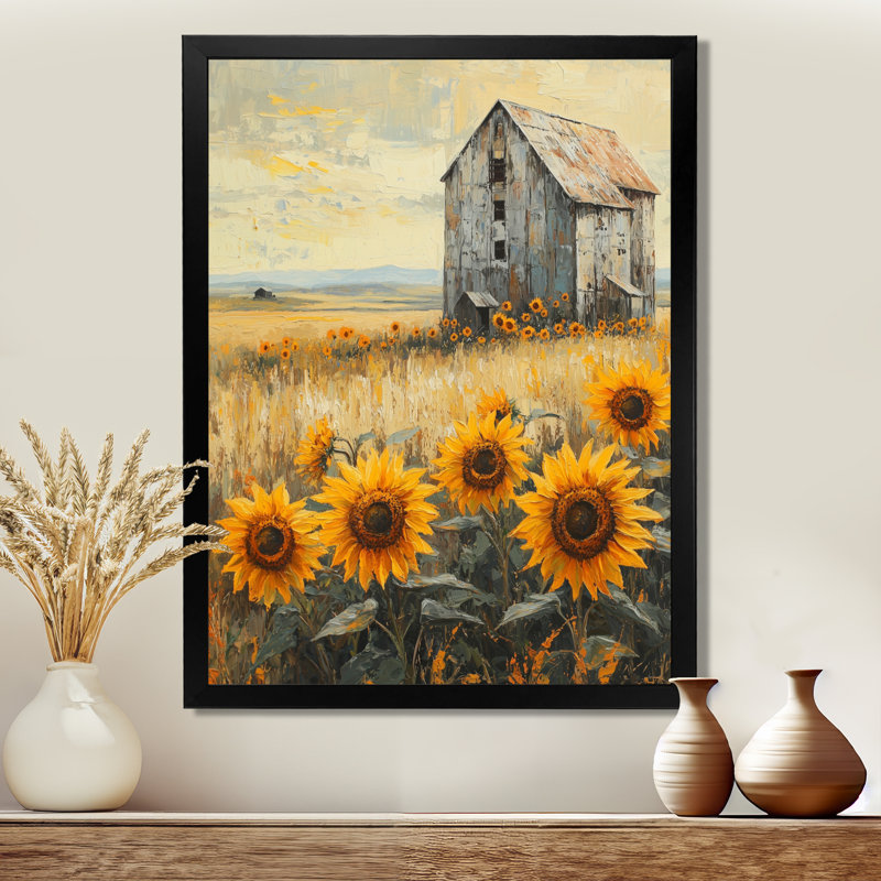 Dotsy - impressions sur toile florales, Noir, noir, noir, noir, H 20 po x l 12 po, Reproduction encadrée d'une seule photo