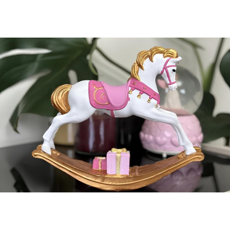 Decorative Object, Gold/Pink, 30cm H x 11cm W x 23cm D