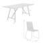 Marga 32'' Rectangular 4 - Person Outdoor Dining Set with Cushions
