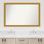 Townhouse Gold Non-Beveled Bathroom Wall Mirror