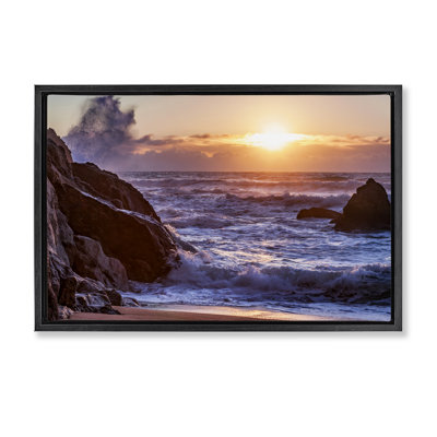 Siren Song Rocky Shore Floating Frame, design by Shelley Carlisle