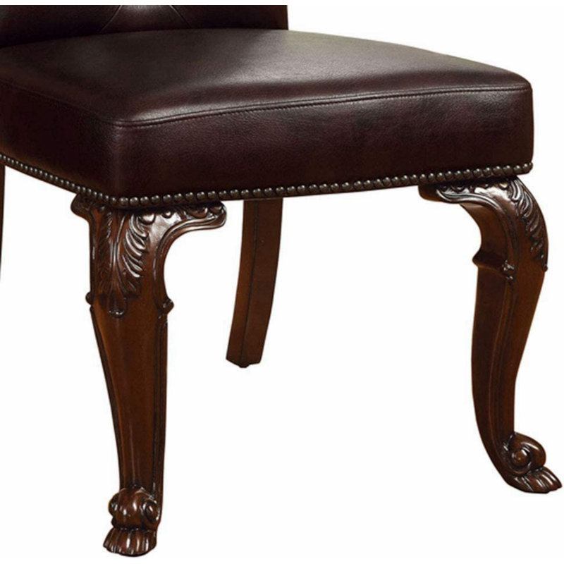Chaise d'appoint en bois massif Deadrian