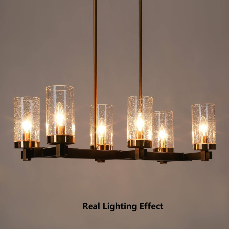 Belser 6-Light Medium Dimmable Classic/Traditional Linear Chandelier