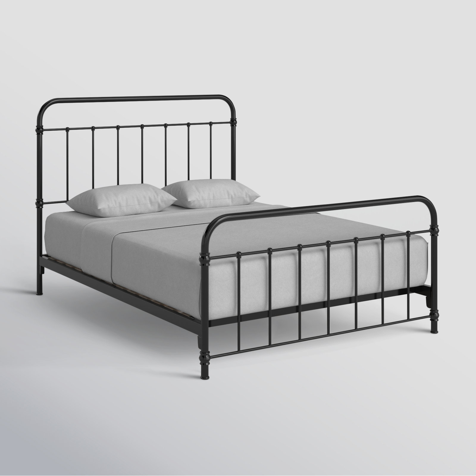 Niles Metal Bed, Queen, Black