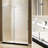 60 in. W x 79 in. H Single Added Framed Shower Door with Header and Clear Glass