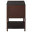 Table d'appoint 2 tiroirs avec tablette Tova