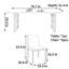 High-end stylish dining table and chairs-111021001
