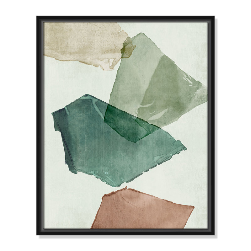 «Fragments in Soft Collision I Print» par Emma Peal, H 21,5 po x l 17,5 po, Cadre flottant noir