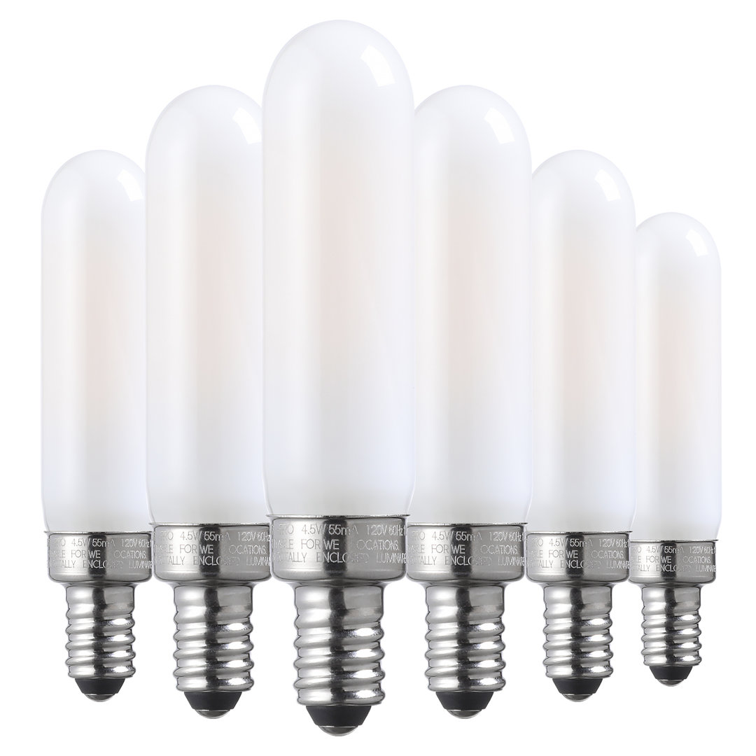 Equivalent E12/Candelabra Dimmable 2700K LED Bulb (Set of 6) TORCHSTAR