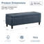 Faux Leather Upholstered Bench with Flip Top-1664387419