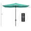Parasol de terrasse 6,5 'x 10'-933139898