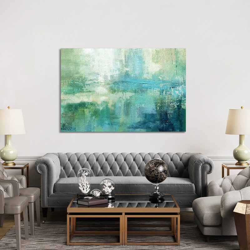 «Lily Lake» par Carol Robinson - impression sur toile tendue, H 12 po x l 18 po x P 1,5 po