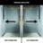 Cass 52-56" W x 76" H Sliding Frameless Shower Door with 3/8" Clear Glass-55865522