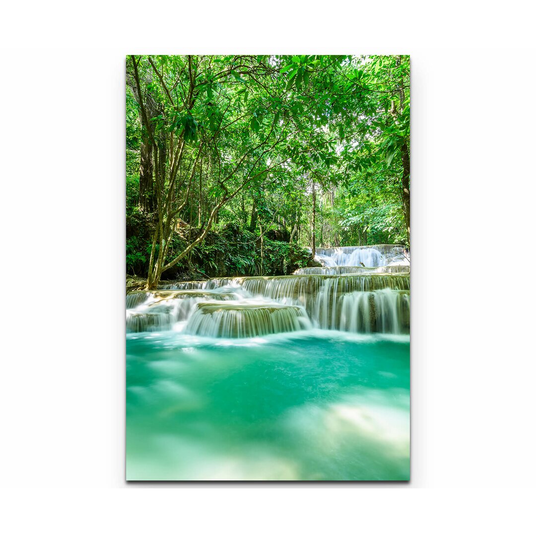 Leinwandbild Wasserfall im tropischen Regenwald