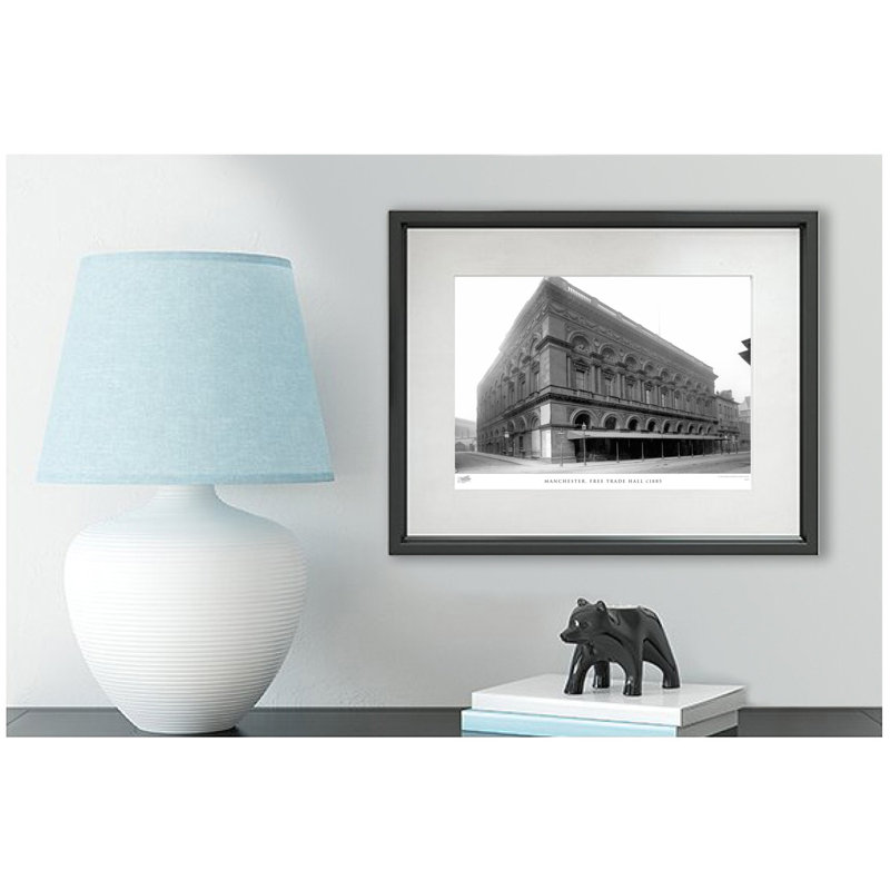 Manchester, Free Trade Hall C1885 by Francis Frith - Single Picture Frame Print, 28cm H x 36cm W x 2.3cm D