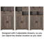 Grande armoire de rangement Millwood Pines, armoire de rangement pour salle de bain avec 2 tiroirs réglables et 2 tablettes-286577943