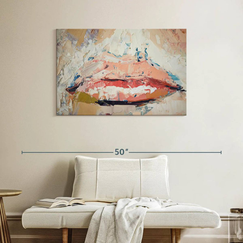 Shuttleworth Abstract Lips, 26" H x 39" W