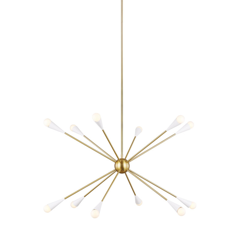 Addley 12-Light Chandelier, Bronze brillant, 12 lumières