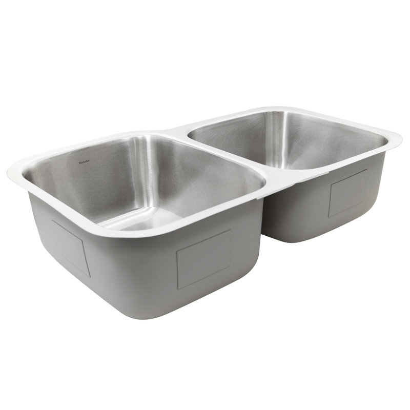 Quidnet 31.5'' L Double Bowl Stainless Steel Kitchen Sink