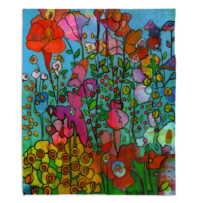 Couverture sherpa douce joyful chatter