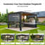 FlexPatio 10 pi. L 10 pi. Pergola d'extérieur motorisée D Power +-119176674-128706702