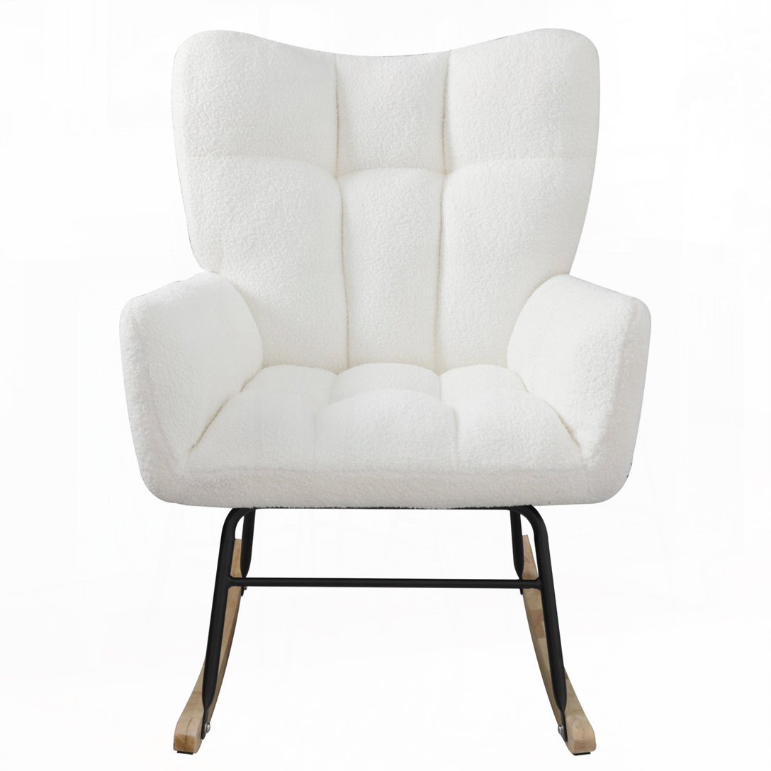 George Oliver Teddy Fabric Rocking Chair | Wayfair