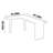 Black L-shaped pine creative desk