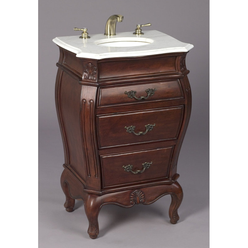 23'' Single Bathroom Vanity with Stone Top