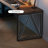 Nut-brown+Black Solid Wood+Iron with 3 drawers desk-375103411-375103422