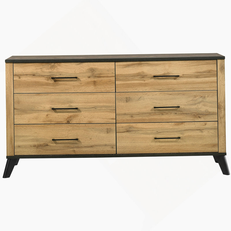 Commode 6 tiroirs Natural Pine