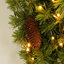 Sapin de Noël artificiel éclairé 70,87 po - Support inclus